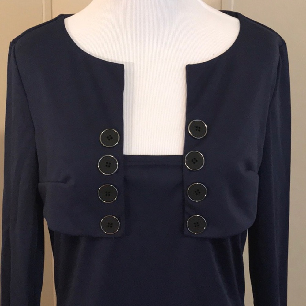 Navy Blue Fashion Mia Dress - Picture 2 of 4